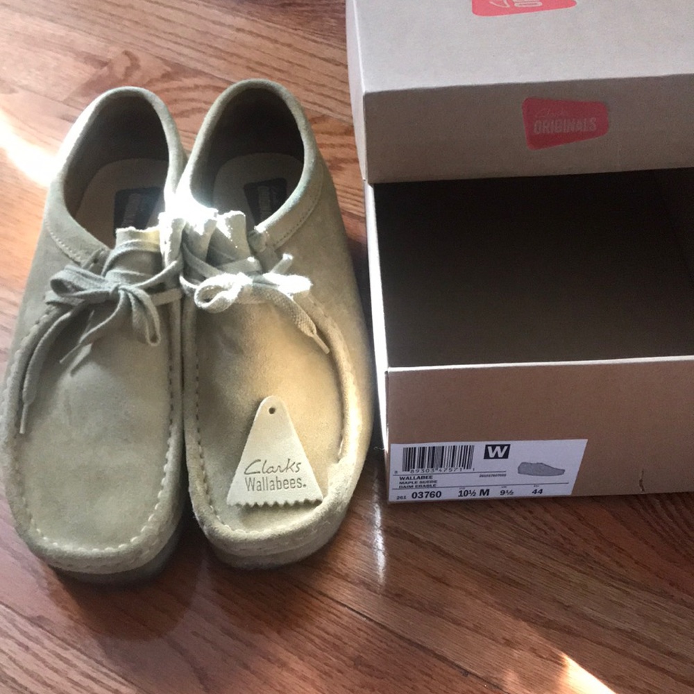 Clarks Wallabee suede shoes